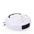 Lazy Smart robotic floor vacuum cleaner in blue, black, or white on a hard floor