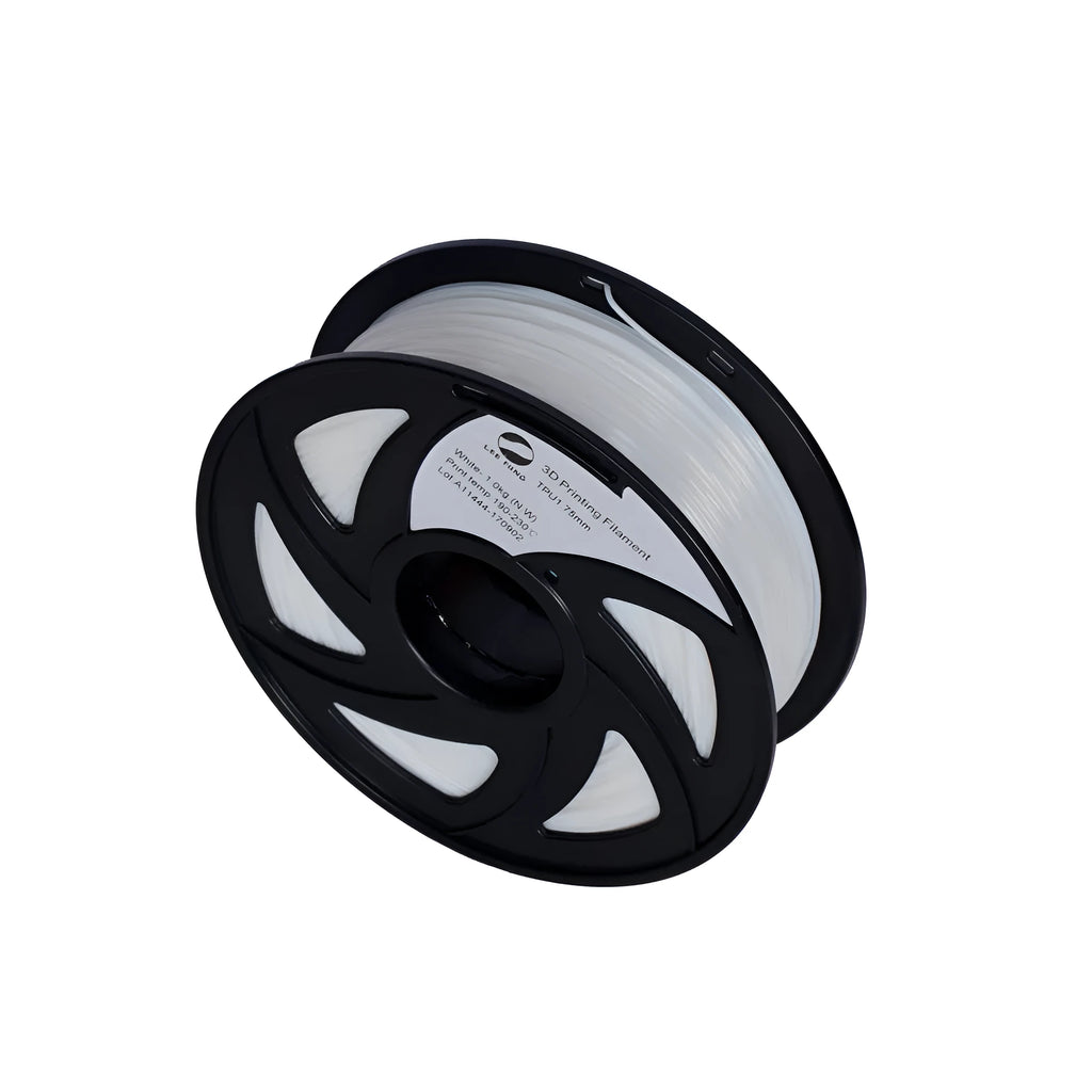 Spoool of black TPU filament for 3D printing pens flexible rapid prototyping