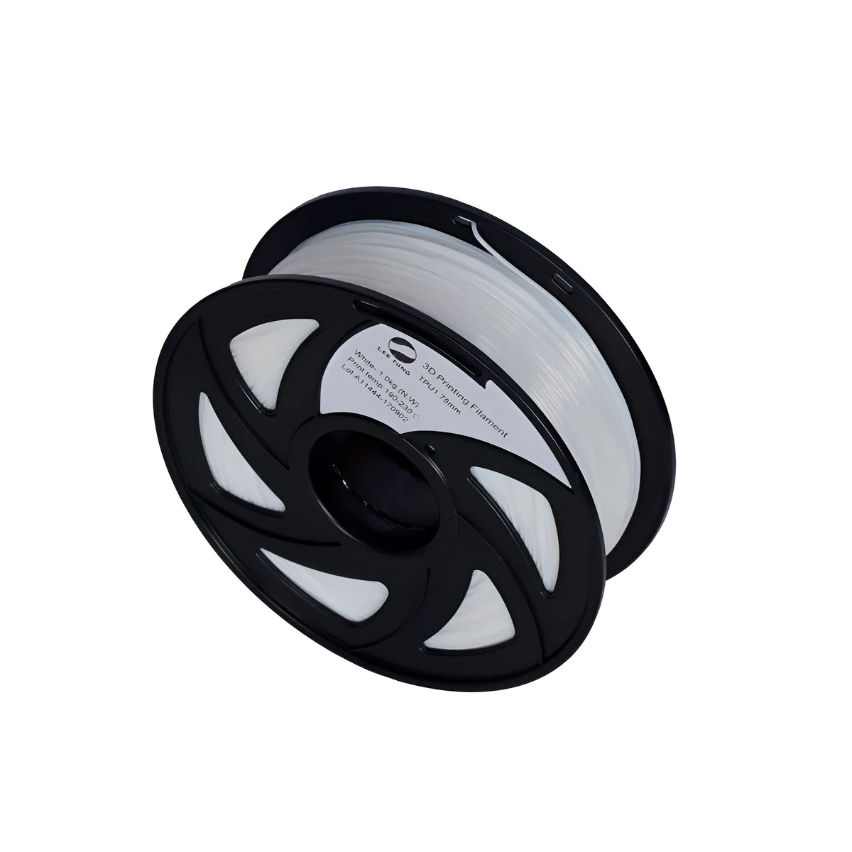 Spoool of black TPU filament for 3D printing pens flexible rapid prototyping