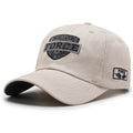 Cotton baseball cap for men and women, adjustable, with satin embroidery on front, available in multiple colours
