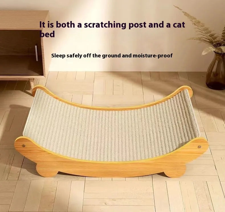 Sisal blanket cat scratch board in pastoral style design