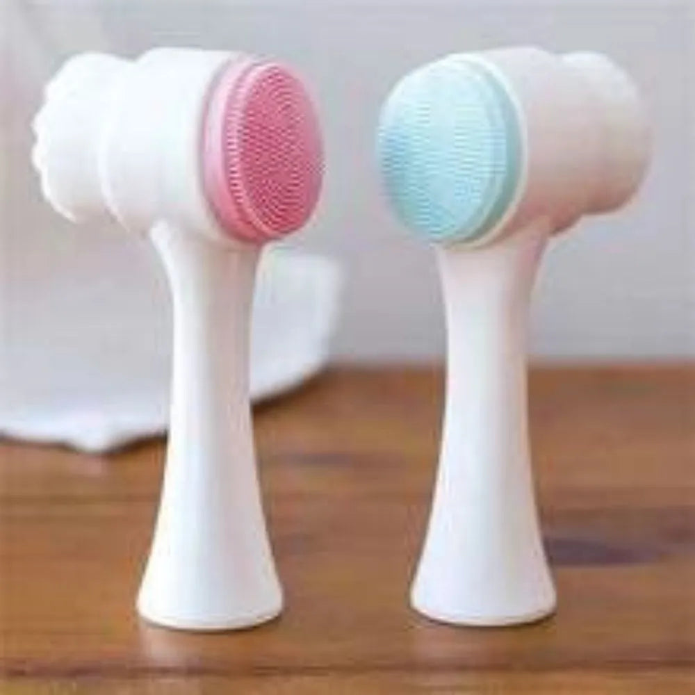 Blue pet paw brush with nylon bristles for dogs and cats grooming