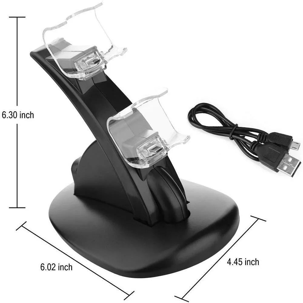 Black Xbox dual controller charging dock station for Xbox One and Xbox One S gamepads.