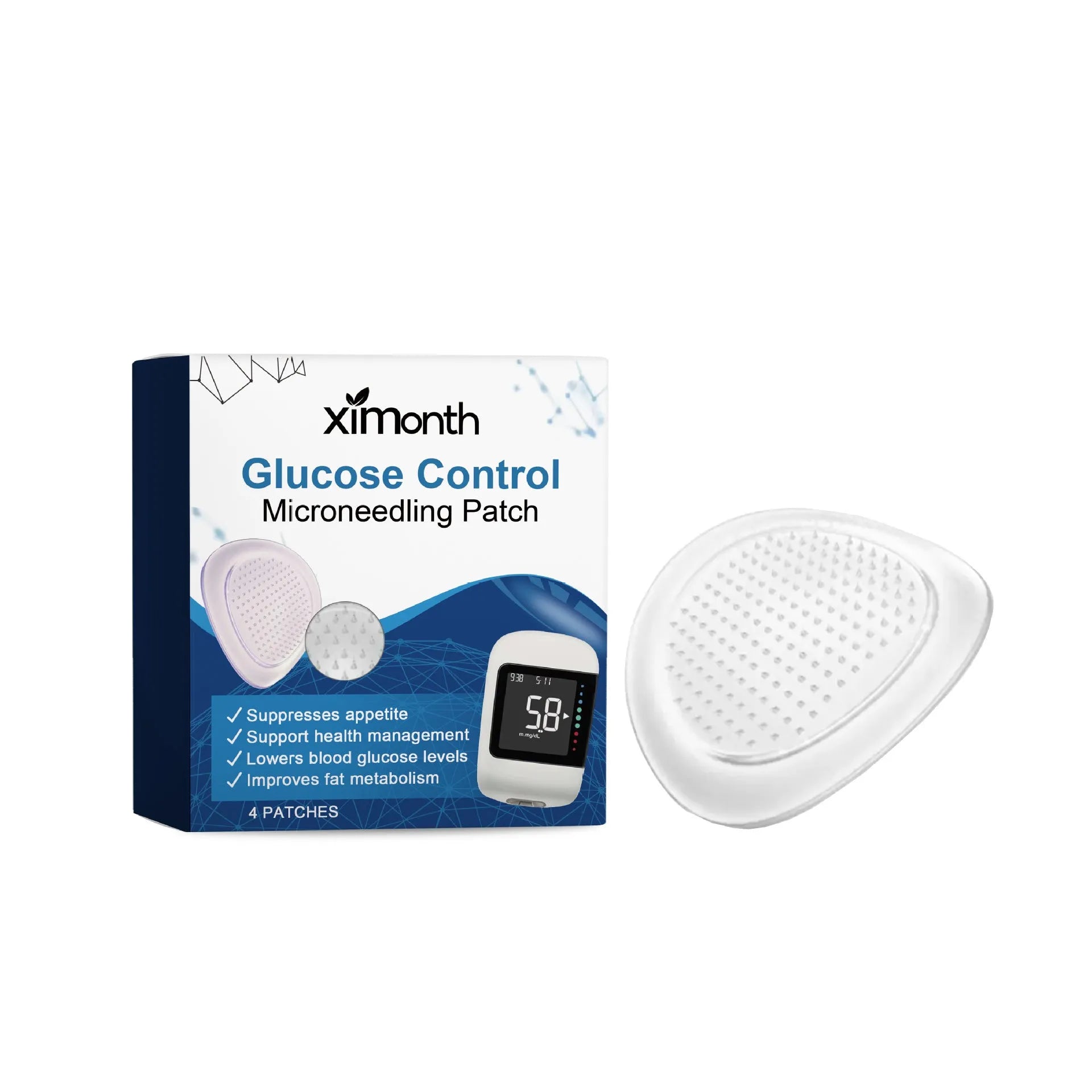 Four external moisturising body care patches with ginger and panthenol.