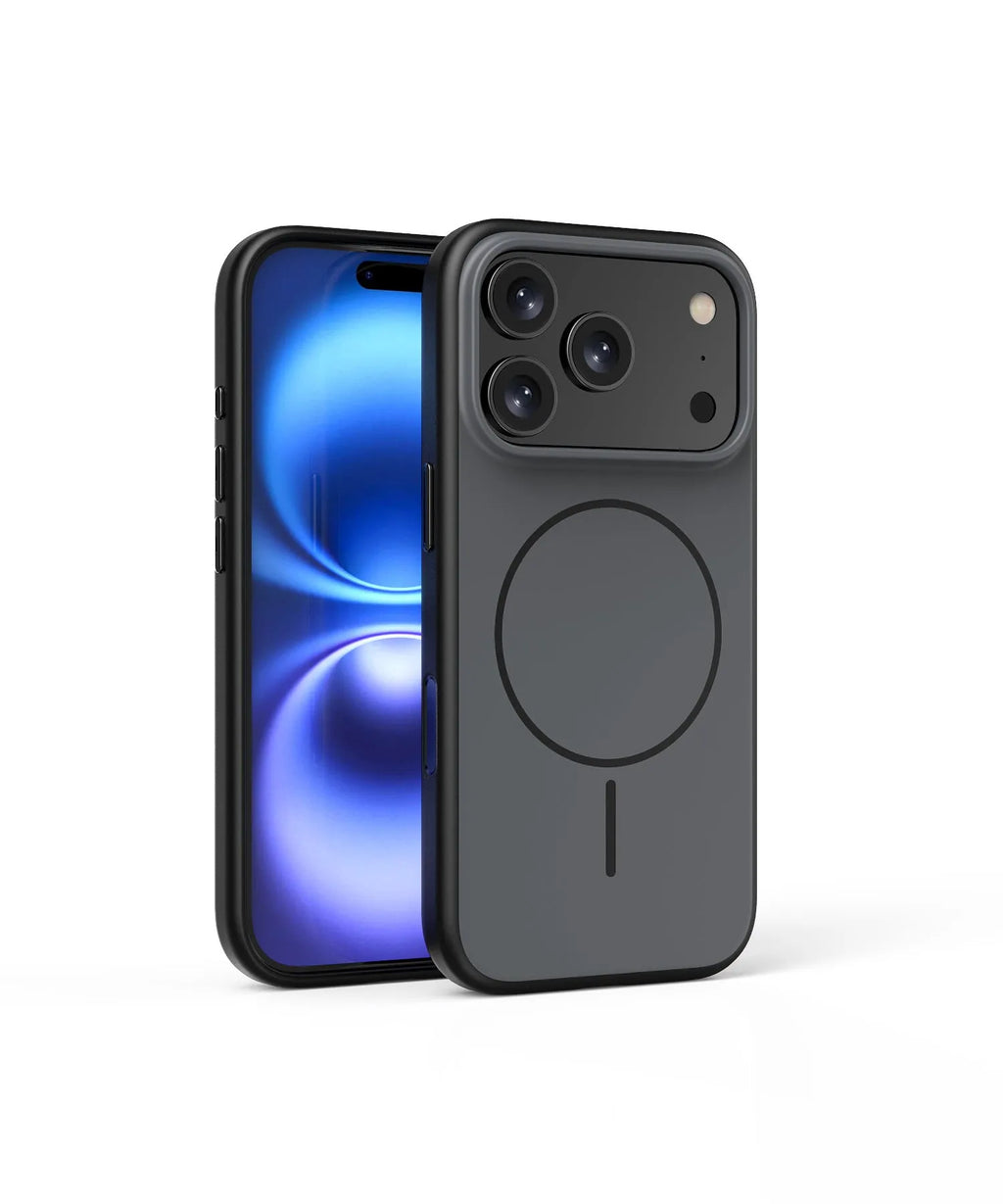 Frosted matte magnetic phone case for iPhone 17 Pro Max in Desert Gold colour