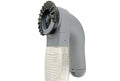 Grey electric pet hair remover device, 19cm handheld ABS rubber tool for cat and dog hair