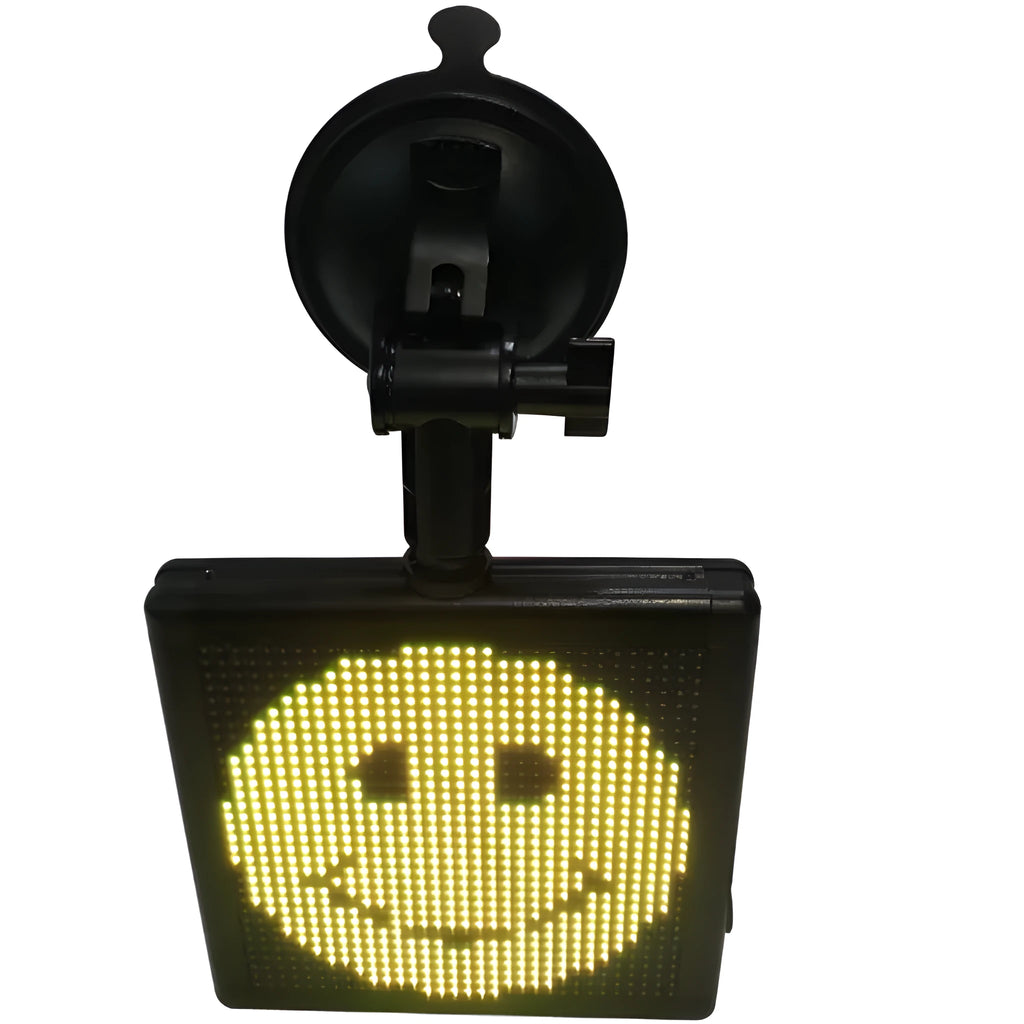 Car LED expression light square emoticon screen full colour 128x128mm black ABS shell