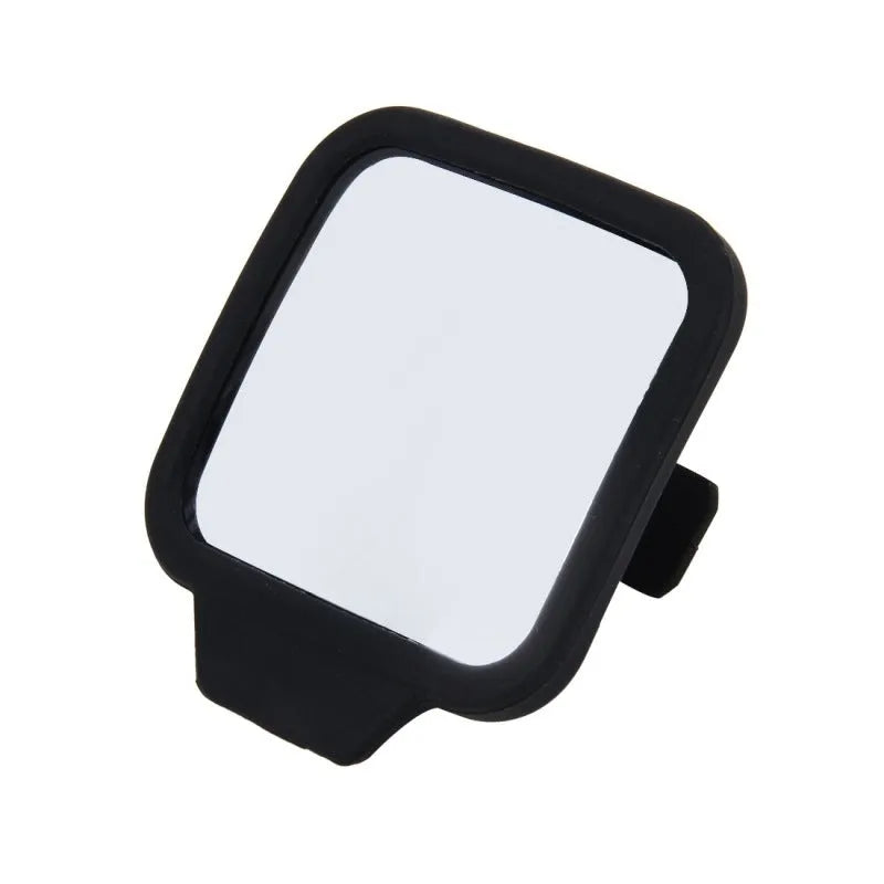Clip-on rear view mirror 7x6x1cm plastic glass mirror for car interior