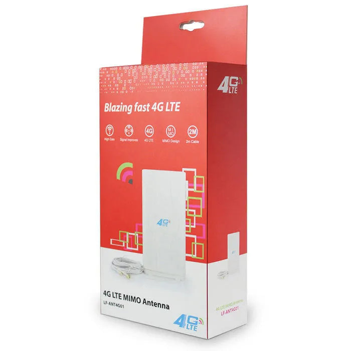 White dedicated antenna for B593B880 router, 700-2700MHz, 50 Ohm, optional SMA TS-9 CRC9 connector