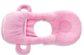 Super soft short plush baby feeding pillow measuring 30cm by 42cm in pink colour