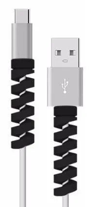 3.5cm plastic cable protector in assorted colours for charging cable strain relief.