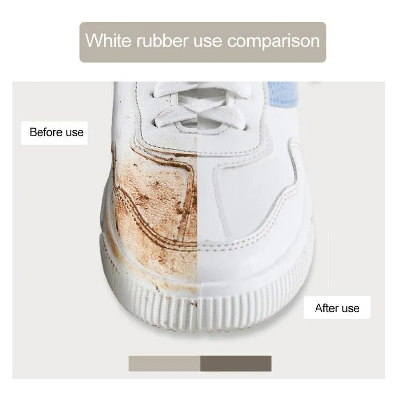 Pink shoe cleaning eraser 7x2.5x1.5cm for leather and suede footwear