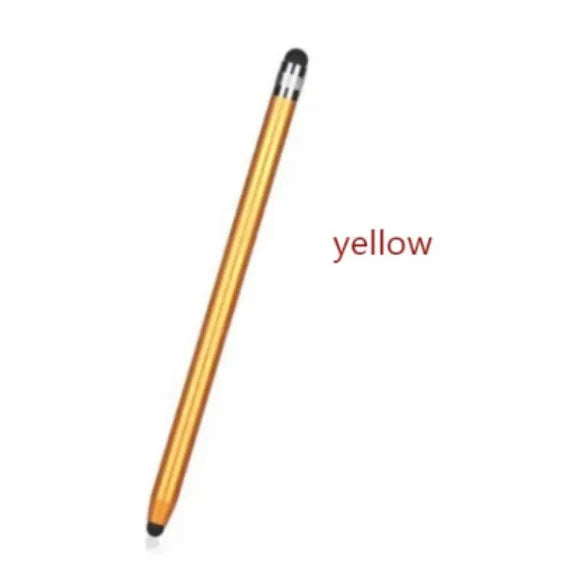Two-in-one metal stylus pen for universal touch screen compatibility with Samsung Apple OPPO iPad devices
