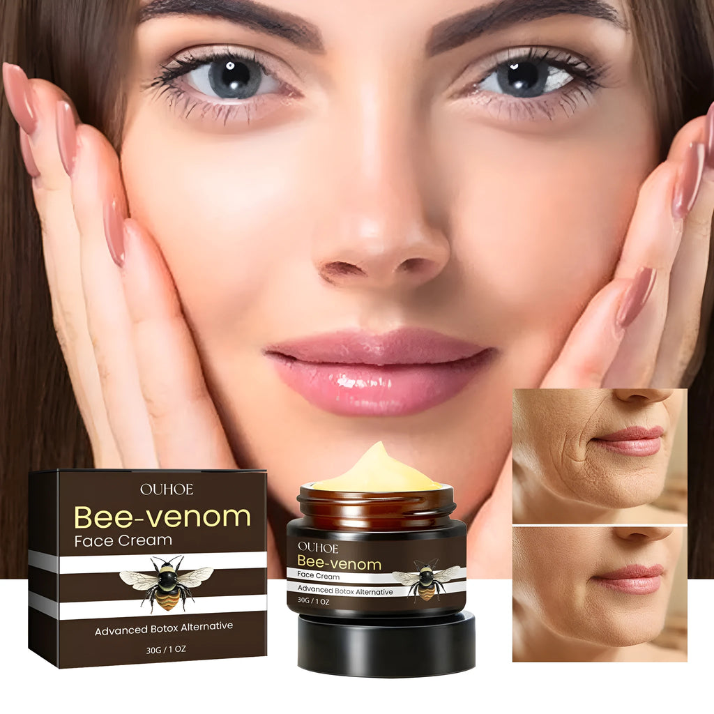 OUHOE Bee Firming Cream jar with hydrating and nourishing properties for facial application