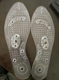 Transparent magnetic massage insole with multiple nodes for foot stimulation, 25cm female size