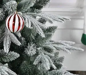 Glass ball hanging pendant with coloured glaze finish for home decoration