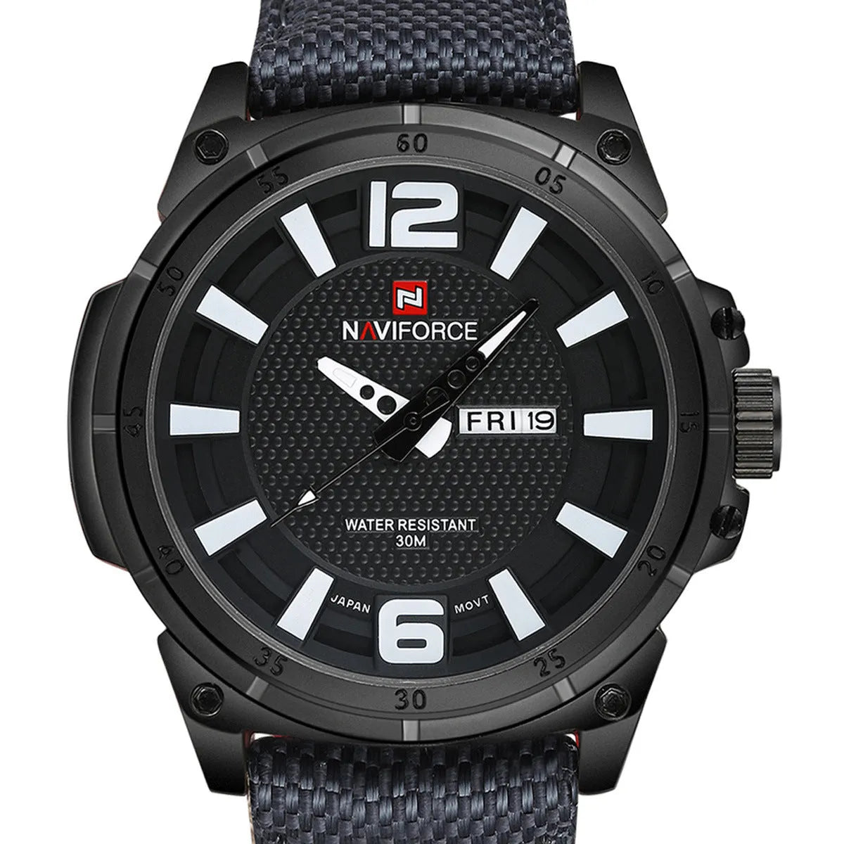 Sport climbing watch with pointer and number display, casual style, available in black, blue, grey, orange, red