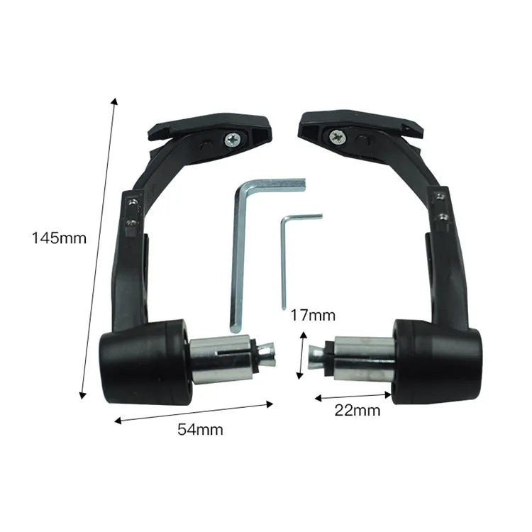 CNC motorcycle handle guard ball guards in black colour with aluminium alloy and plastic build