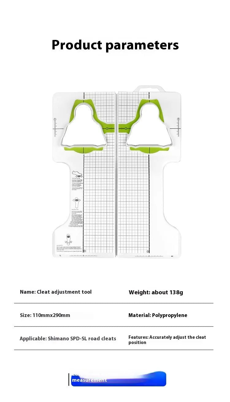 PP plastic bicycle cleat adjustment tool for SPD, SPD-SL and KEO pedal systems.
