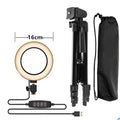 Adjustable live phone stand extended to maximum 110cm height holding a smartphone