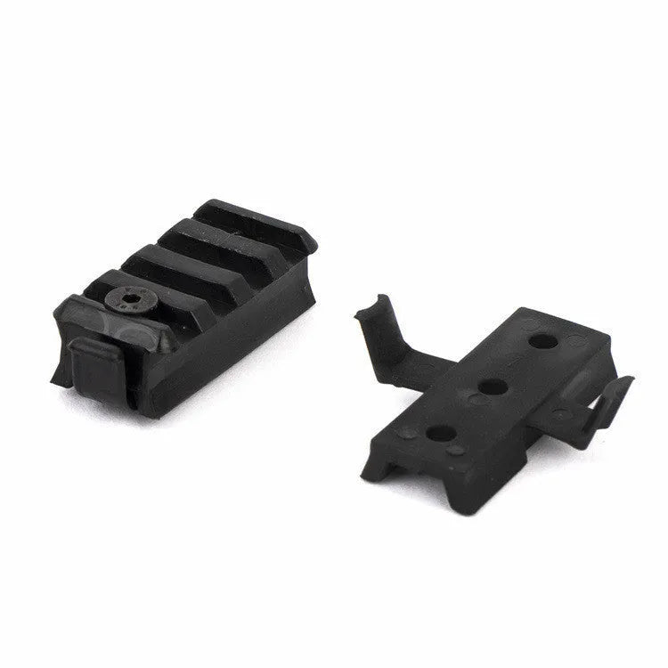Tactical helmet guide rail slider accessories in 20mm PA, shown in black, sand and army green