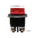 Battery disconnect switch with red detachable knob and thick wire screw for 50A 100A 200A car yacht RV use