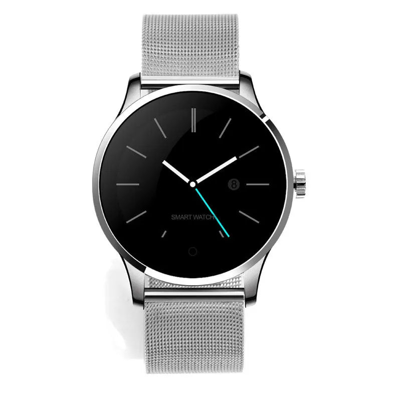 K88H smart watch in black with heart rate and sleep monitoring on a 1.3-inch IPS screen