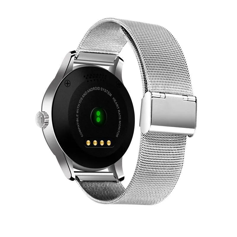 K88H smart watch in black with heart rate and sleep monitoring on a 1.3-inch IPS screen