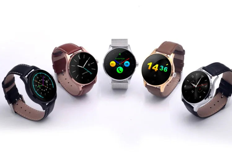 K88H smart watch in black with heart rate and sleep monitoring on a 1.3-inch IPS screen