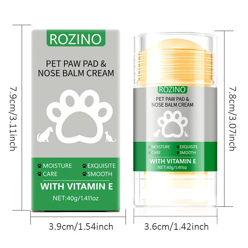 Pet paw and nose cream with green tea and herbs, 40g tube for dogs and cats