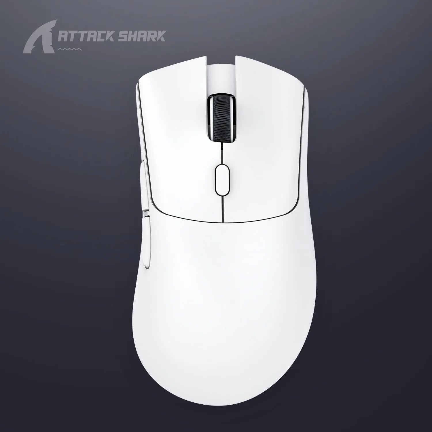 Attack Shark wireless Bluetooth gaming mouse in black, white, or red with three connection modes