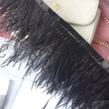 Decorative Feather Cloth Strip DIY Clothing Accessories Craft Trim 10-15cm Wide Colour Options White Black Pink Green Blue and More for Sewing and Ornament Projects