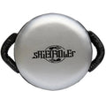 Handheld PU boxing shield target in fluorescent orange for martial arts training
