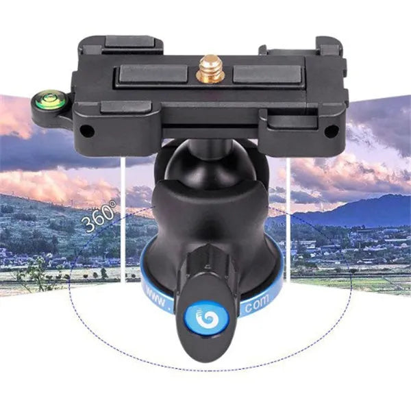Black desktop mobile phone tripod for Apple iPhone and Huawei P30 models.