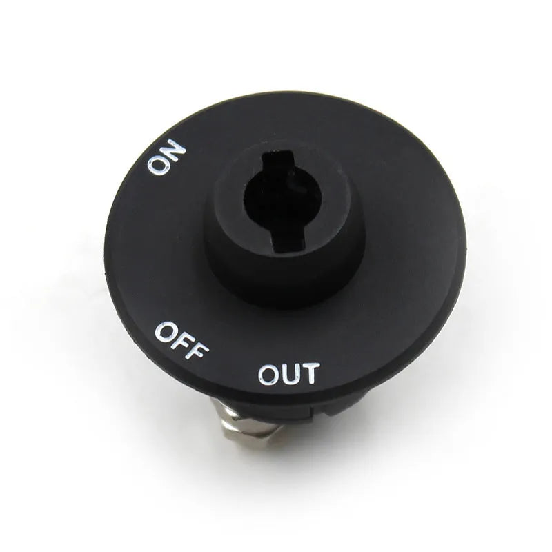 Battery disconnect switch with red detachable knob and thick wire screw for 50A 100A 200A car yacht RV use