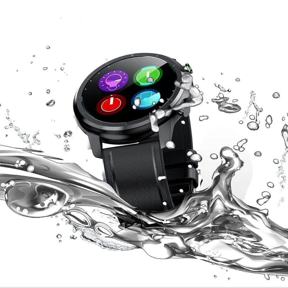 LEMFO LF26 smart bracelet showing 1.3-inch colour screen and button on wrist