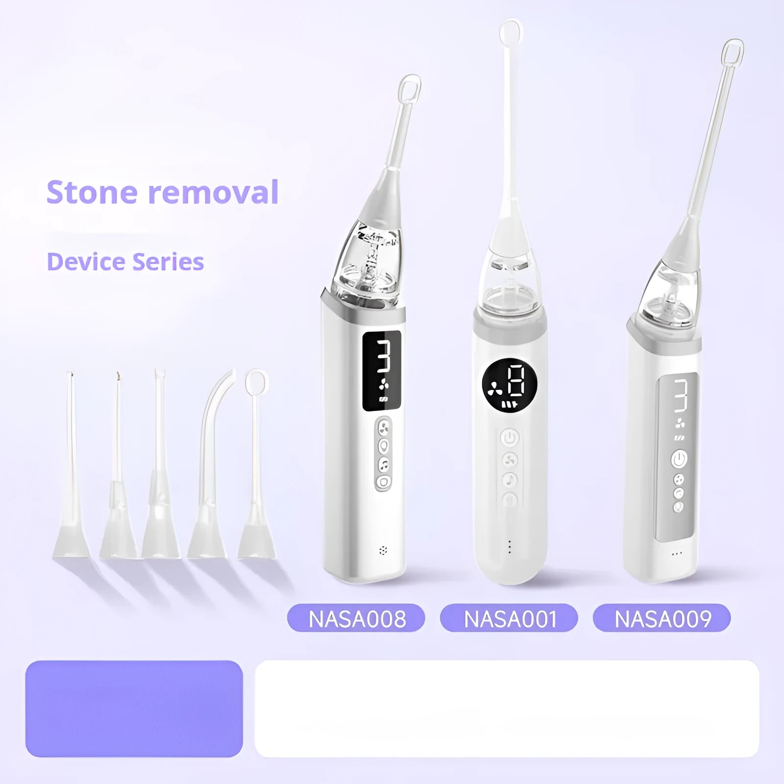 Milky white tonsil stone removal tool for dental calculus extraction, 180g set