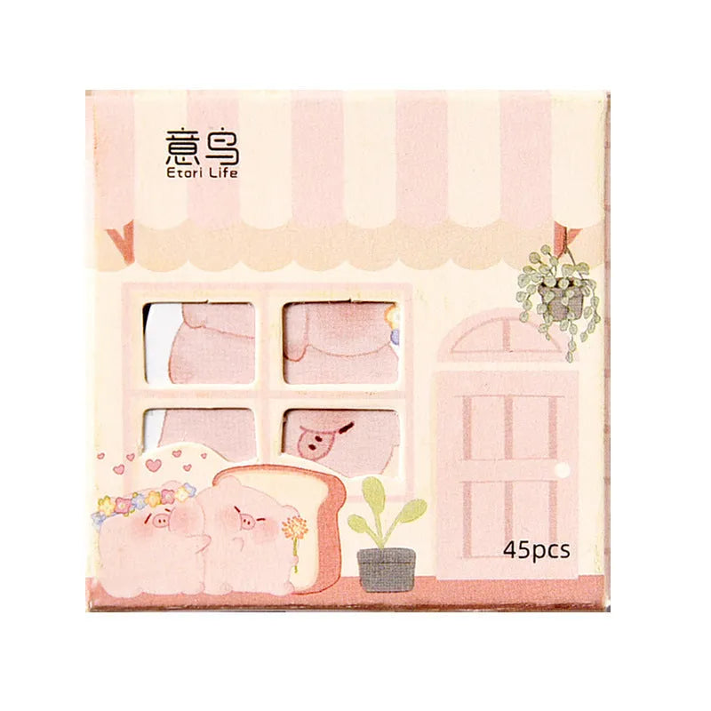 Paper account stickers with penguin design measuring 20-50mm wide for stationery decoration
