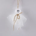 Halloween ghost-themed LED lighting chain with battery box, showing colourful lights on a PVC string.