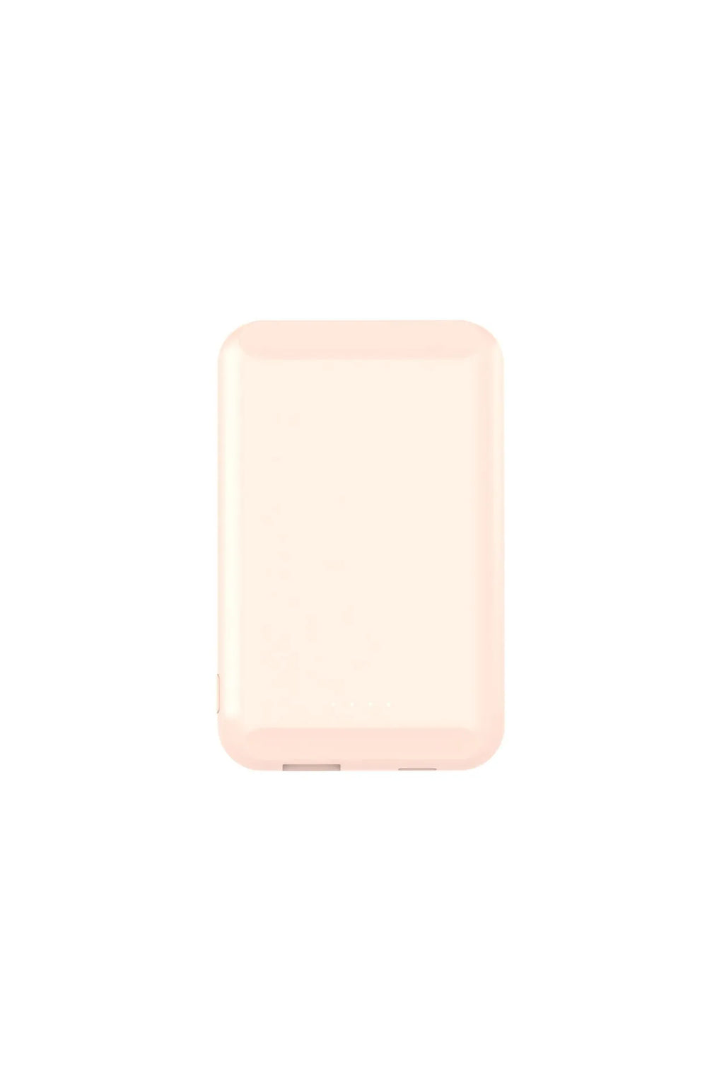 Magnetic wireless power bank showing five colour options: black, blue, green, pink, and white