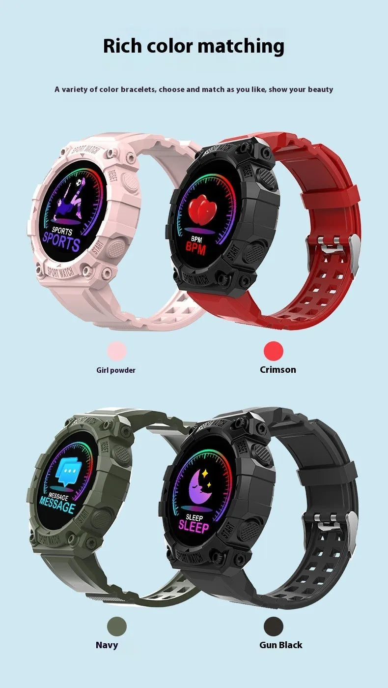 Spaceman FD68S smart bracelet for ladies with 1.44 inch colour TFT touch screen, pink colour option