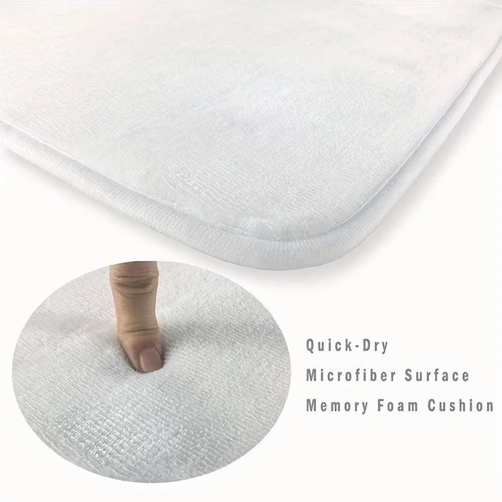 Digital printing flannel flocking carpet 45x75cm square polyester mat in modern design