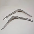 Silver ABS electroplated tail light eyebrow trim kit for Mitsubishi Outlander, 4-piece set.