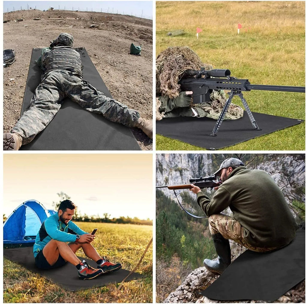 Tactical camping shooting mat 200x75cm in army green colour made from waterproof Oxford cloth