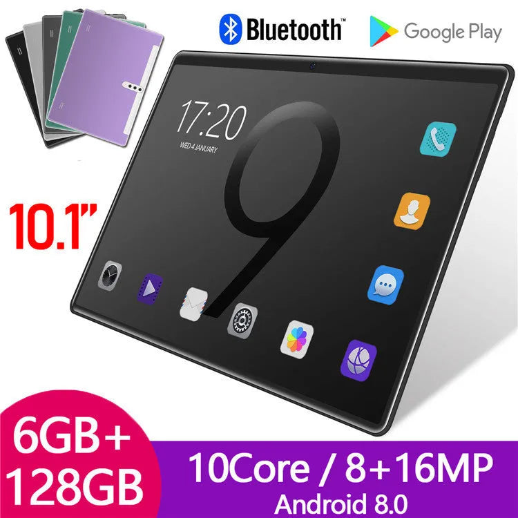 Black Android 10.1 inch 3G calling tablet PC with detachable keyboard
