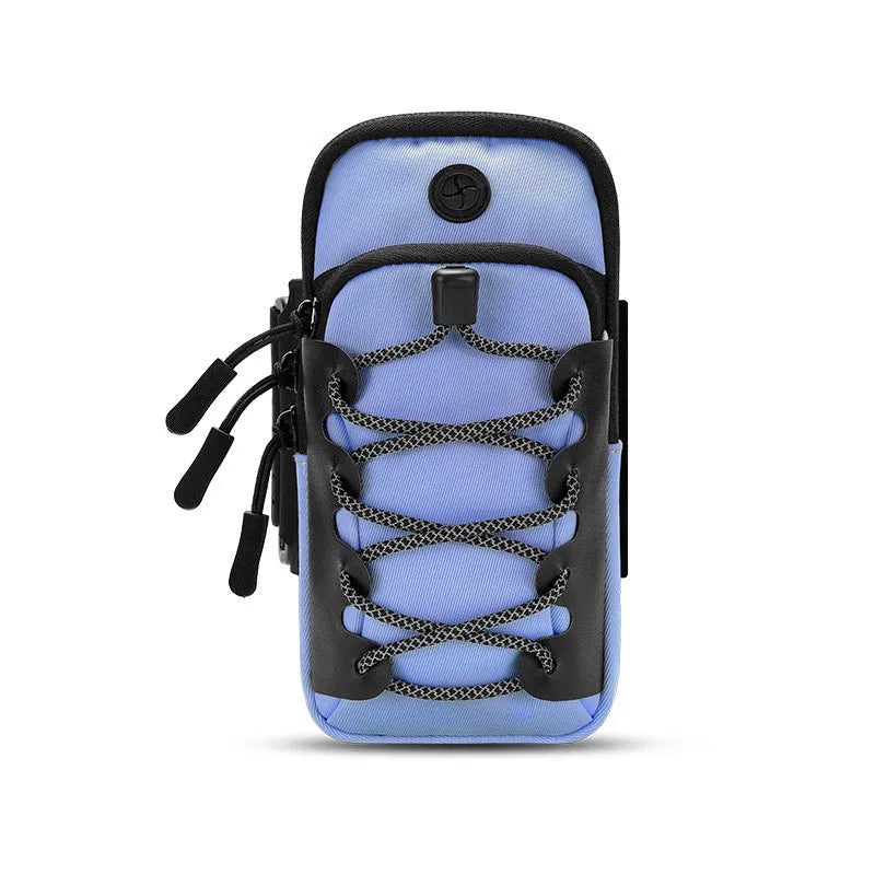 Outdoor sports waterproof nylon arm wrist bag in solid colour for mountaineering fitness dancing