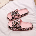 Leopard print EVA slippers with thick bottom in multiple colour options for adults