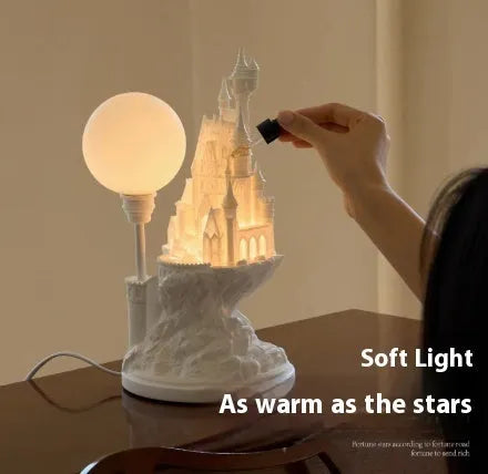 Fairy Tale Town aromatherapy night light gift box with lamp, essential oil, card, and charging cable
