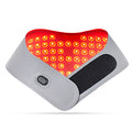 Red light physiotherapy neck mask with Ice Silk Lycra fabric in dark sky blue colour