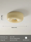 American-style cream coloured bedroom ceiling lamp with three-colour light.